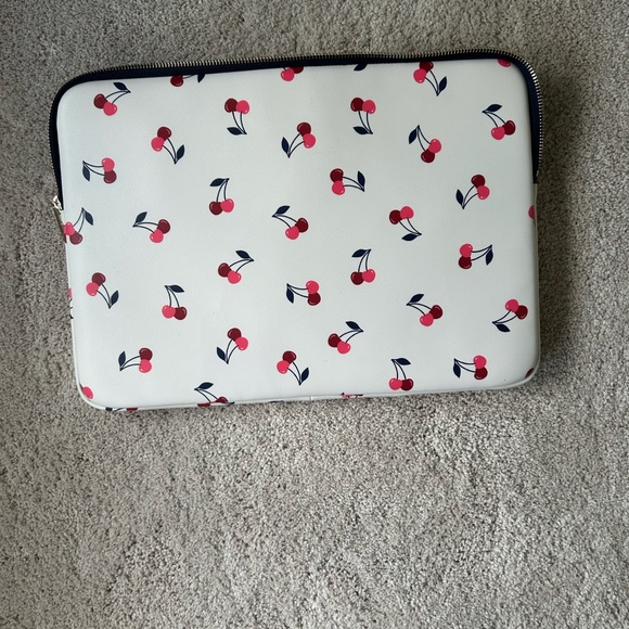 Kate Spade Cherry Print Tablet Sleeve - Cream and Red